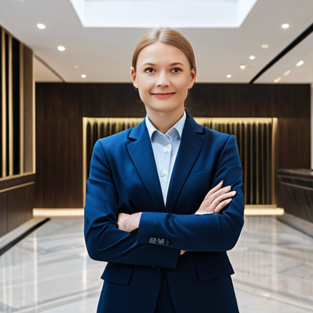 **

"A professional building manager, fully clothed in appropriate business attire, standing confidently in the lobby of a modern apartment building in Moscow. The lobby is clean and well-maintained with contemporary design elements. Safe for work, perfect anatomy, correct proportions, natural pose, well-formed hands, proper finger count, natural body proportions, professional, modest, family-friendly, high quality, sharp focus, realistic."

**