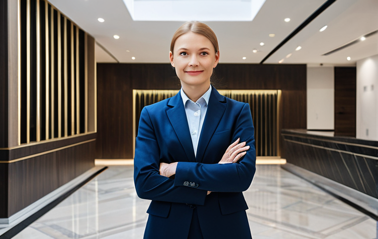 **

"A professional building manager, fully clothed in appropriate business attire, standing confidently in the lobby of a modern apartment building in Moscow. The lobby is clean and well-maintained with contemporary design elements. Safe for work, perfect anatomy, correct proportions, natural pose, well-formed hands, proper finger count, natural body proportions, professional, modest, family-friendly, high quality, sharp focus, realistic."

**