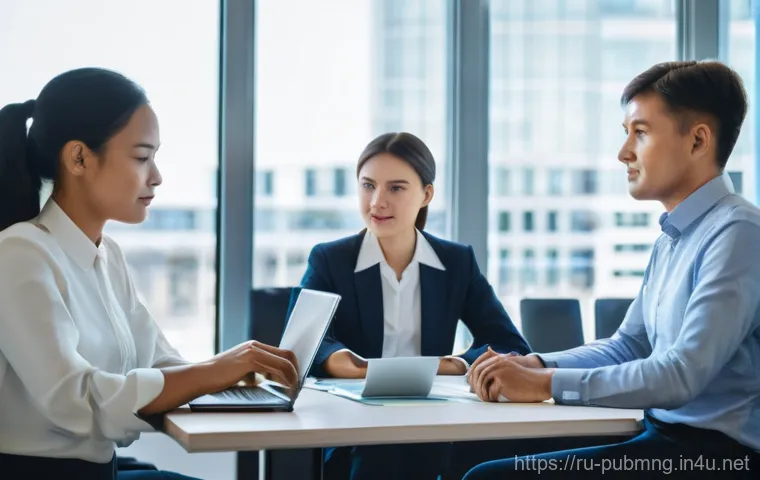 공공관리사 직무 교육 필수 코스 - **Prompt 1: Digital Transformation in a Government Office**
    "A bright, modern government office ...