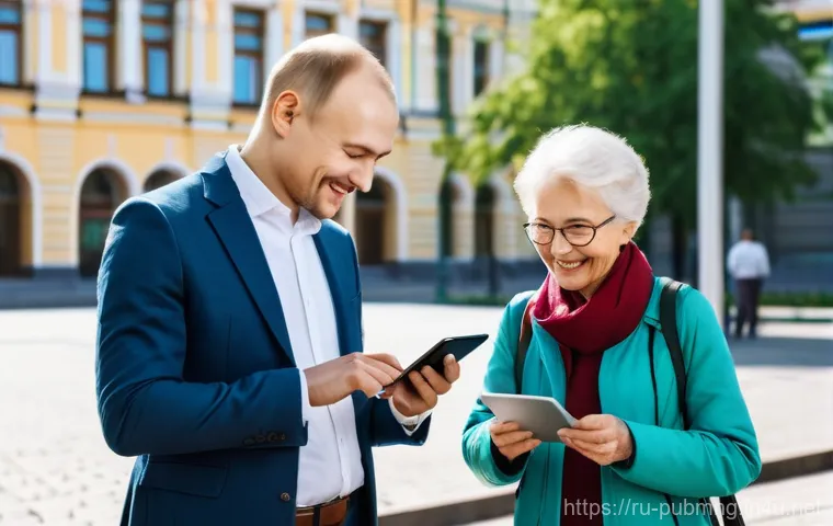 공공관리사 관련 논문 및 연구 자료 - **Digital Public Services for All in a Modern Russian City**
**Prompt:** A vibrant, sunlit scen...