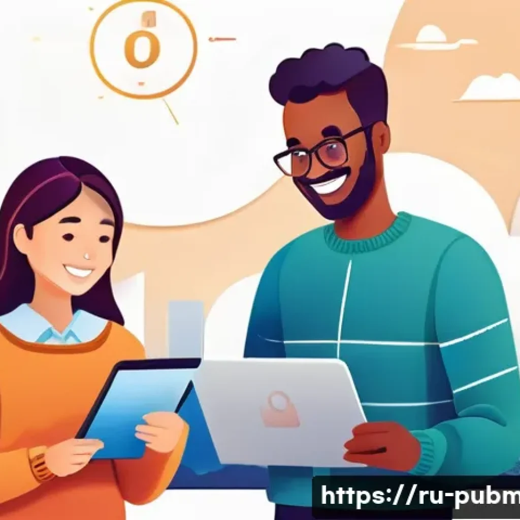 공공관리사 실무에서 자주 발생하는 문제 해결 사례 - A bright and modern illustration showing a diverse group of citizens engaging positively with digita...